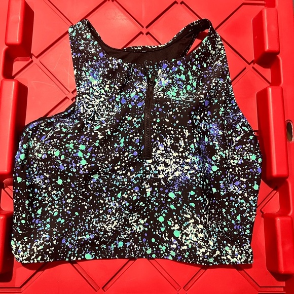 Title nine Other - Women’s‎ Title Nine splatter bikini 2 piece swimsuit black blue green L large